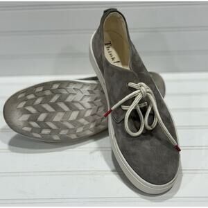 Think! (Made In Romania) Womens Grey Leather Shoes Size 39 European Rare Austria